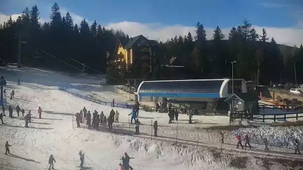 Widok z Kamery na stok SUDETY-LIFT