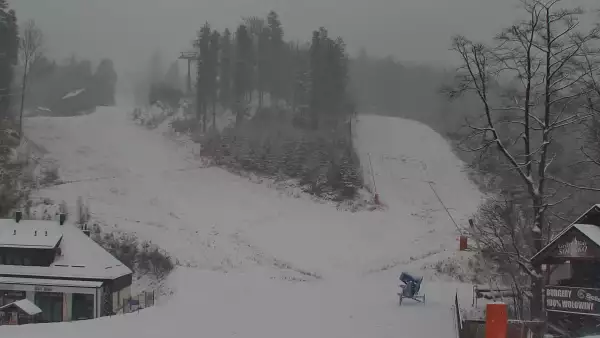 Widok z dolnej stacji Szczyrk Mountain Resort w Solisku