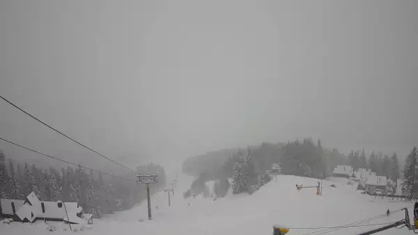 Widok z Kamery na trasy zjazdowe na Polanie Szymoszkowej w Zakopanem