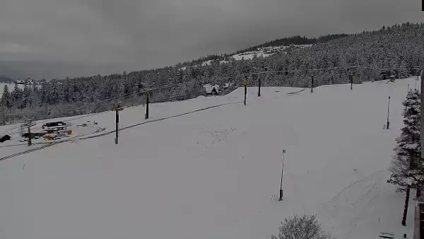 Widok na panoramę gór ze stacji narciarskiej Polana Szymoszkowa