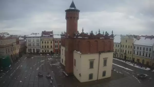 Obraz na centrum Starego Miasta w Tarnowie na żywo