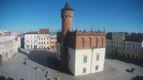 Obraz na centrum Starego Miasta w Tarnowie na żywo