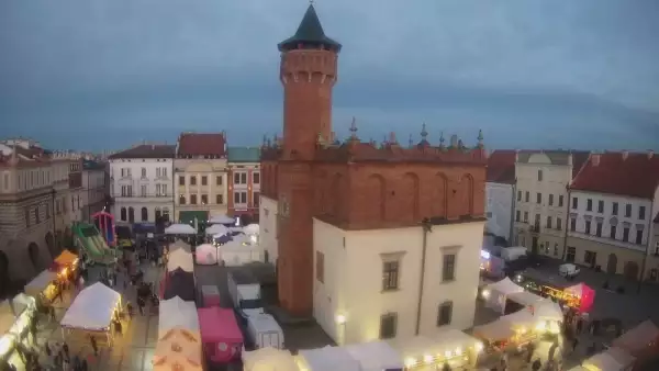 Obraz na centrum Starego Miasta w Tarnowie na żywo