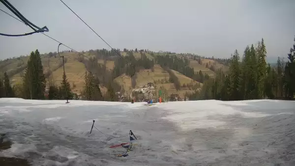 Widok z górnej części wyciągu U Jędrola