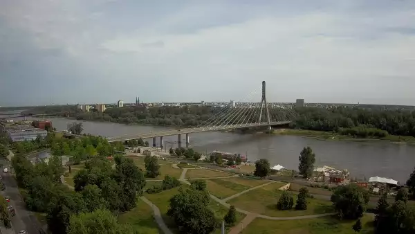 Obraz live z widokiem na Most Świętokrzyski w Warszawie. Zerknij na inne kamery.