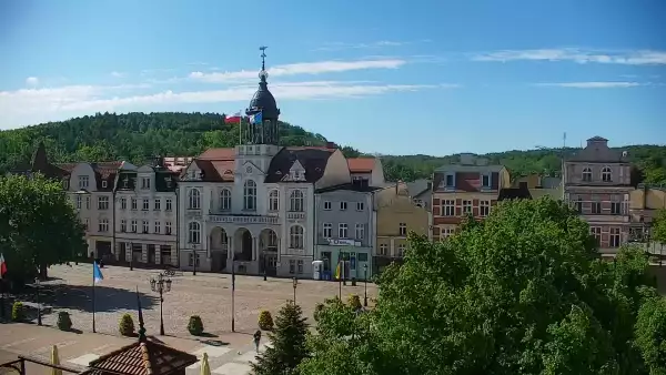 Kamera z widokiem na Rynek w Wejherowie.