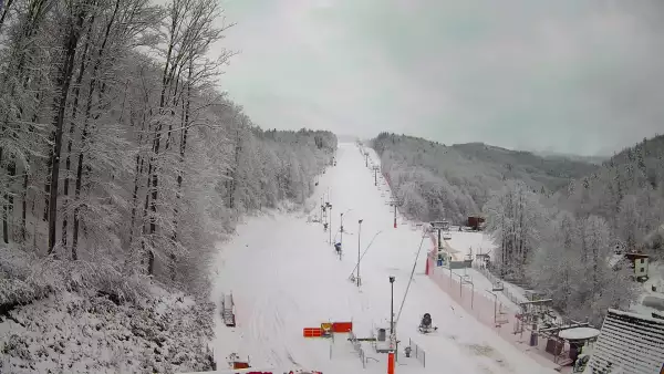 WISŁA HOTEL STOK - widok na dolną trasę