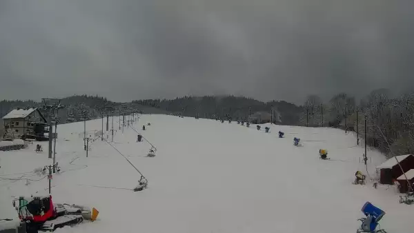 Widok z Kamery na STOK KLEPKI w Wiśle na żywo