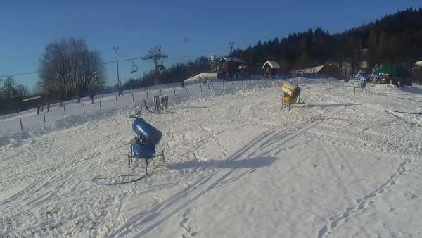Widok z Kamery na KLEPKI ON w Wiśle