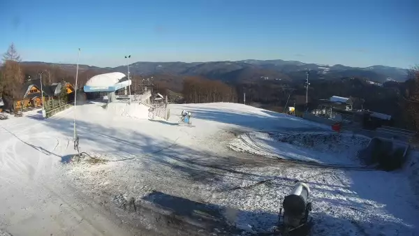 WISŁA SOSZÓW - widok na trasę narciarską