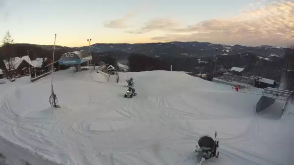 WISŁA SOSZÓW - widok na trasę narciarską