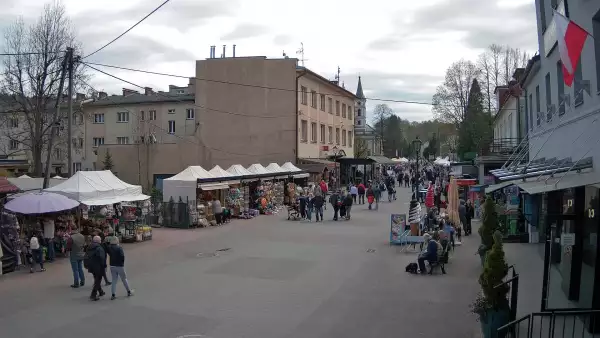 Widok z Kamery na deptak w WIŚLE na żywo