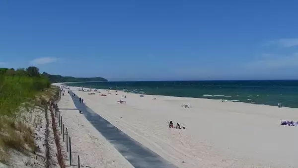 Kamera Władysławowo na plażę, promenadę, aleję gwiazd, wejście nr 5