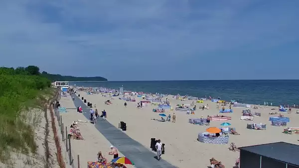 Kamera Władysławowo na plażę, promenadę, aleję gwiazd, wejście nr 5