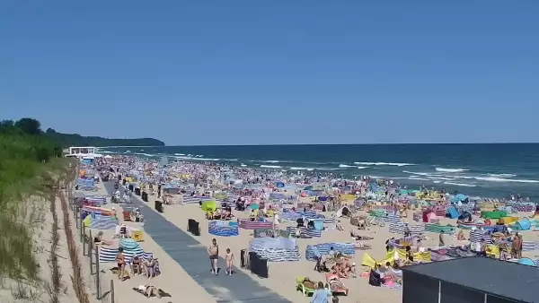 Kamera Władysławowo na plażę, promenadę, aleję gwiazd, wejście nr 5