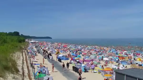 Kamera Władysławowo na plażę, promenadę, aleję gwiazd, wejście nr 5