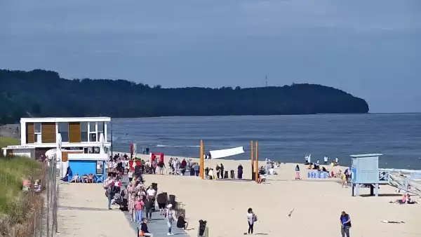 Kamera Władysławowo na plażę, promenadę, aleję gwiazd, wejście nr 5