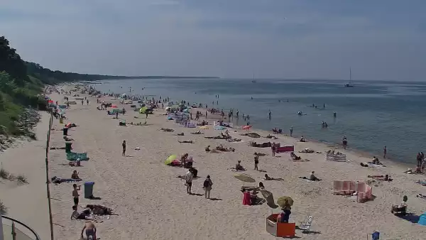 Kamera w Kołobrzegu z widokiem na plażę