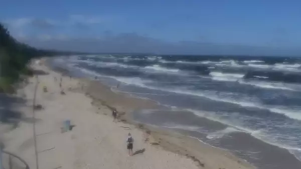 Kamera w Kołobrzegu z widokiem na plażę