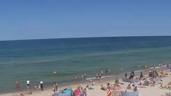 Kamera w Kołobrzegu z widokiem na plażę