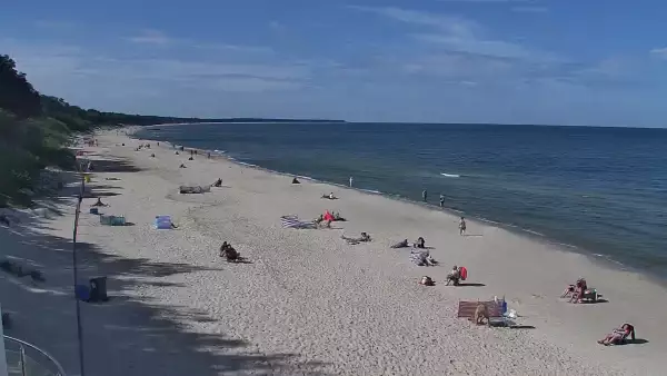 Kamera w Kołobrzegu z widokiem na plażę