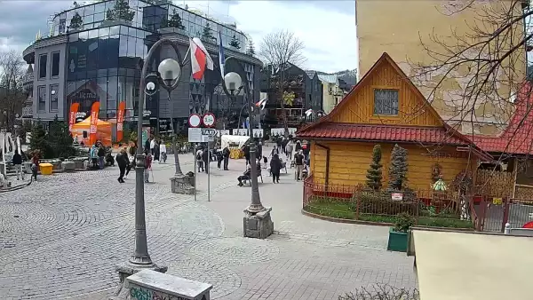 Widok na Krupówki w Zakopanem