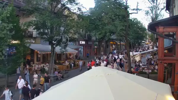 Krupówki - Camera on the promenade in Zakopane