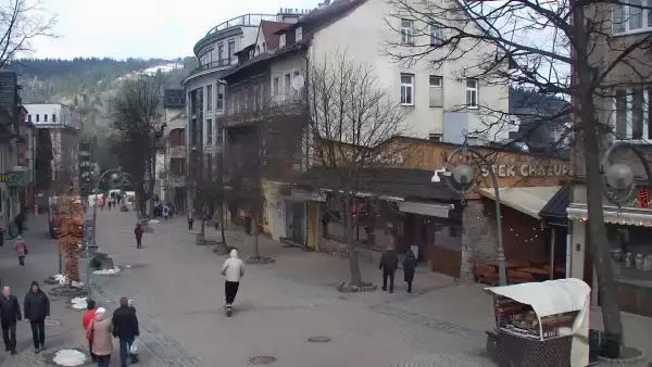 Krupówki - Camera on the promenade in Zakopane