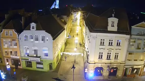Widok z Kamery na Ulicę Bolesława Chrobrego w Żarach