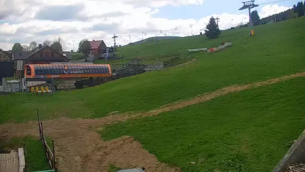 Widok z Kamery na stok Zieleniec Sport Arena - Winterpol
