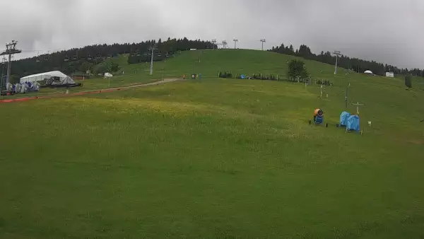 Widok na stok BARTUŚ W ZIELEŃCU - KAMERA LIVE
