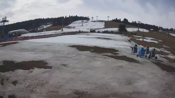 Widok na stok BARTUŚ W ZIELEŃCU - KAMERA LIVE