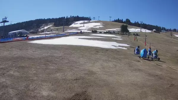 Widok na stok BARTUŚ W ZIELEŃCU - KAMERA LIVE