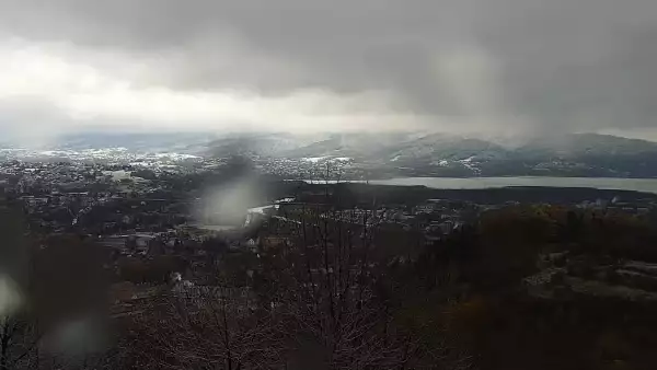 Widok z Kamery na panoramę Żywca i okolic.