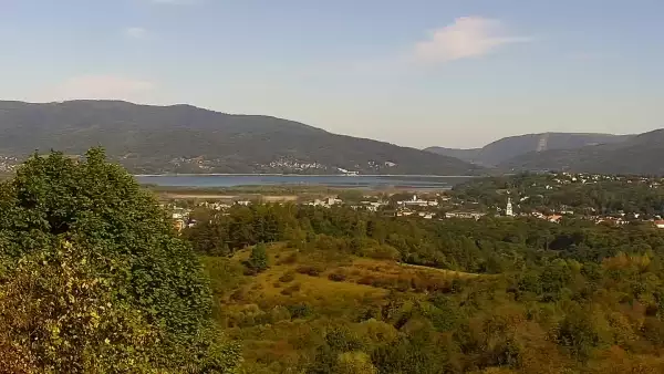 Widok z Kamery na panoramę Żywca i okolic.