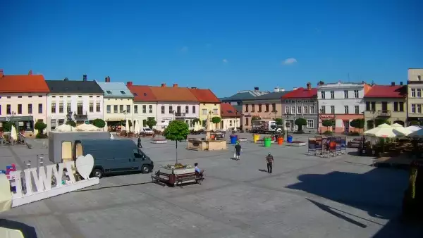 Widok z kamery na Rynek z Żywca - Nowość