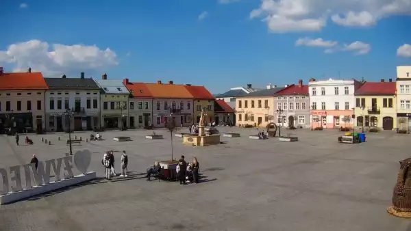 Widok z kamery na Rynek z Żywca - Nowość