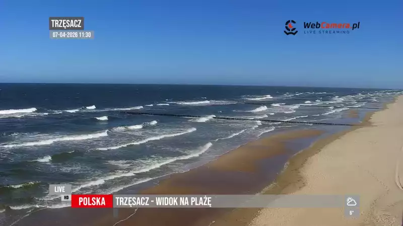 Widoki z kamer na 50 najpiękniejszych plaż w Polsce.