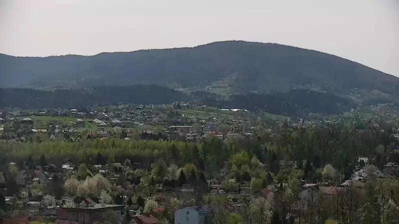 Widok na centrum miasta Andrychowa