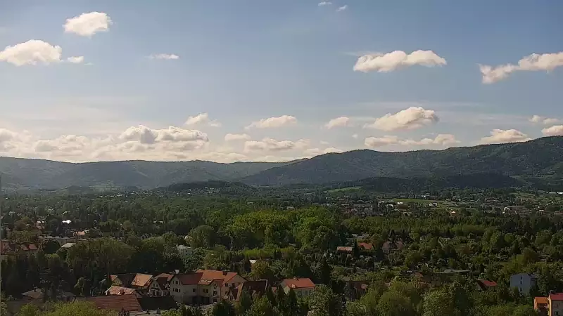 Widok na centrum miasta Andrychowa