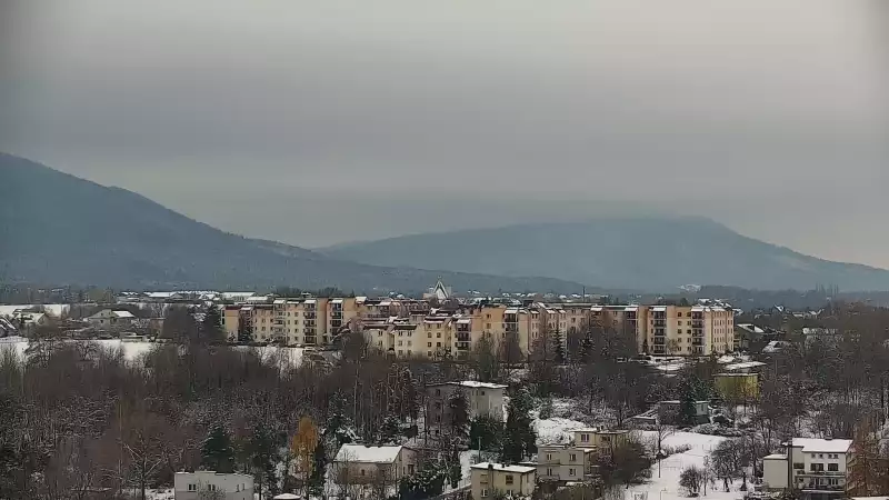 Widok na centrum miasta Andrychowa