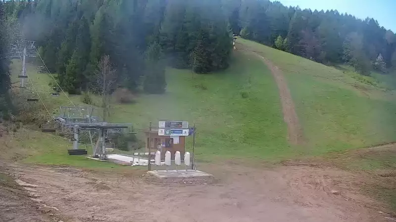 Widok na trasy narciarskie na Słowacji. Online prosto z ośrodka Bachledka - Jezersko