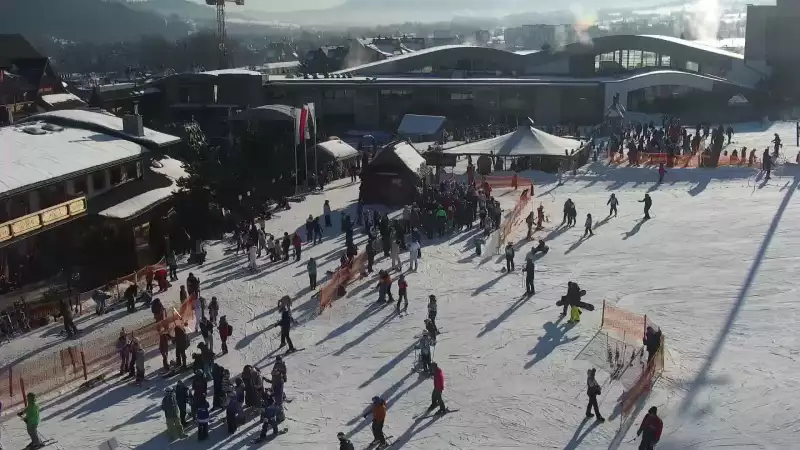 Bania w Białce Tatrzańskiej z kamery na żywo.