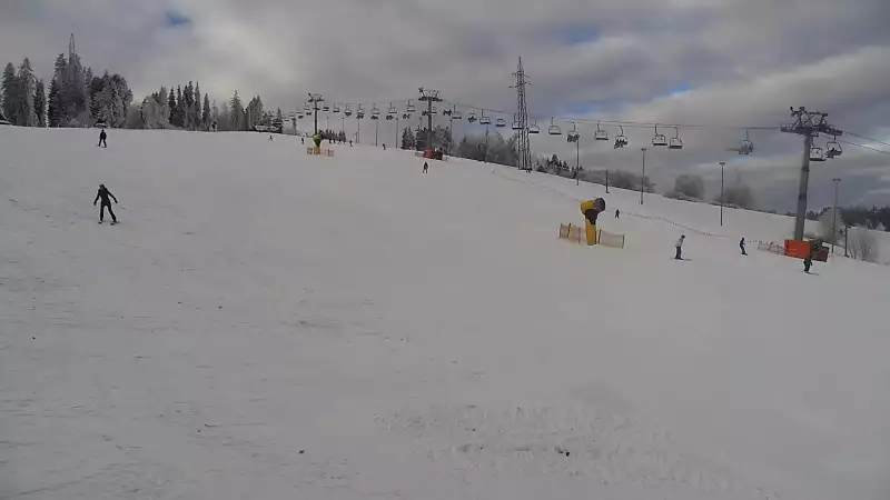 Widok z Kamery na stok KANIÓWKA w Białce Tatrzańskiej