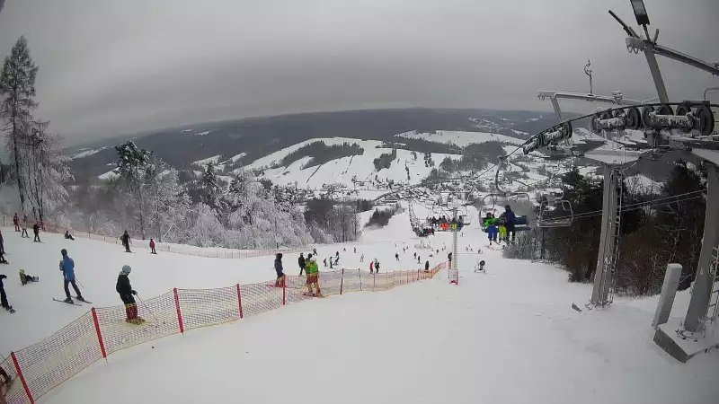 Bieszczad.ski - widok z górnej stacji NOWOŚĆ