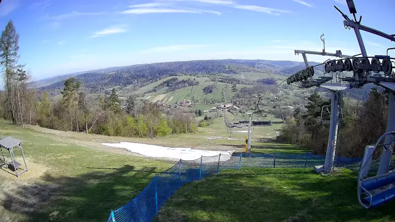 Bieszczad.ski - widok z górnej stacji NOWOŚĆ