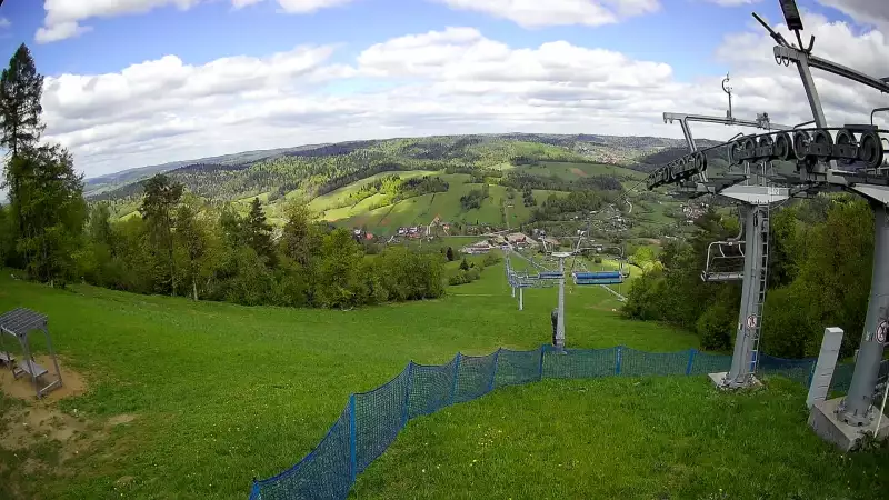Bieszczad.ski - widok z górnej stacji NOWOŚĆ