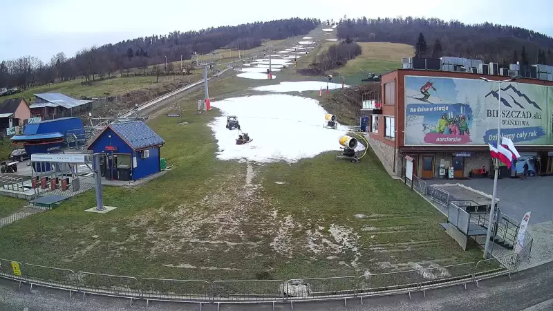 Bieszczad Ski - Wańkowa - widok na stok NOWOŚĆ