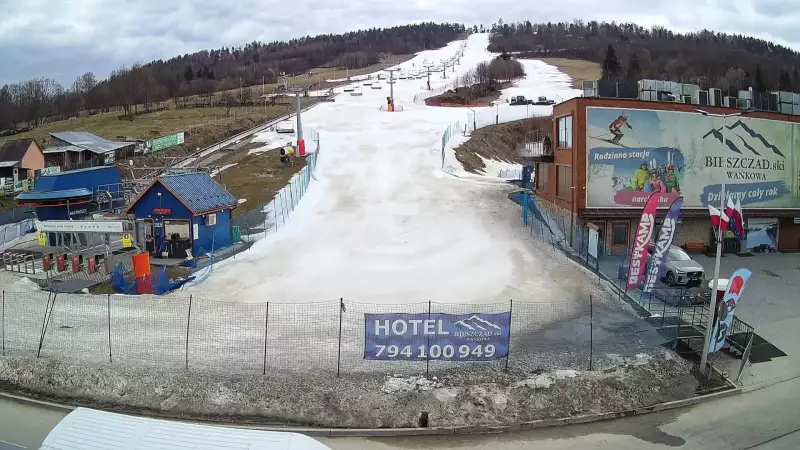 Bieszczad Ski - Wańkowa - widok na stok NOWOŚĆ