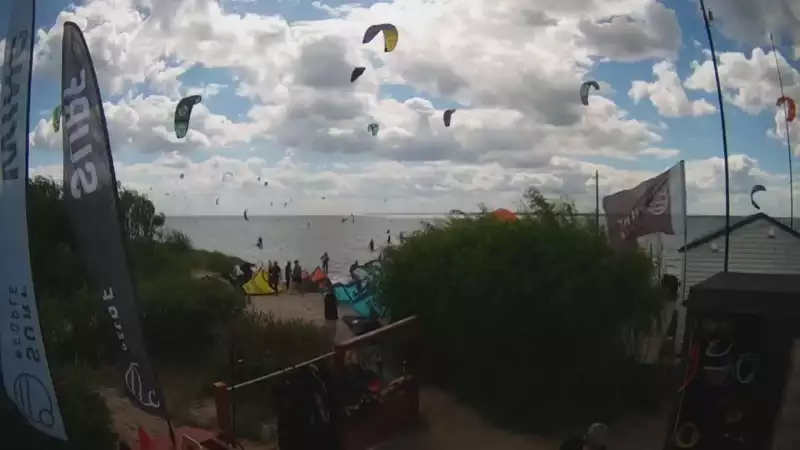 Widok z Kamery na Półwysep Helski Surf People